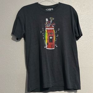 Dark gray Chive Tees in size Medium.